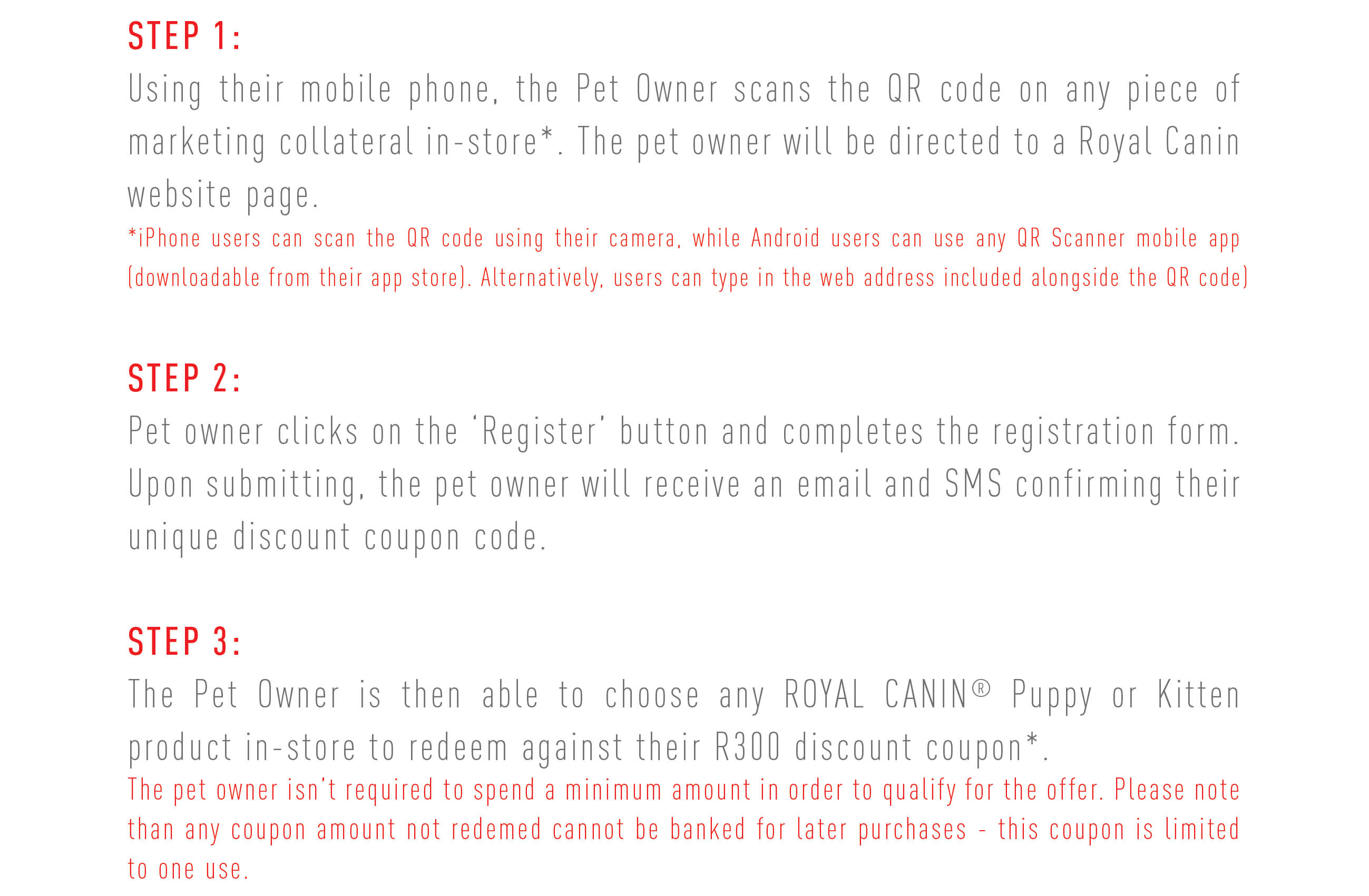 More Info - Royal Canin One Recruitment